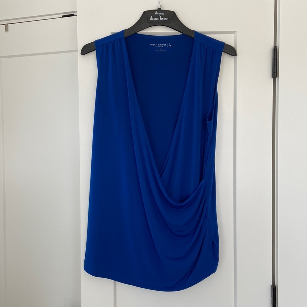 Susan Graver draped front top